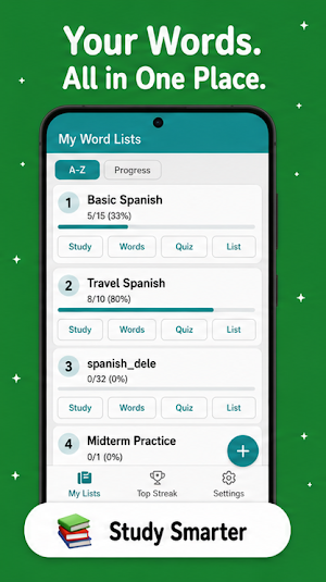 OneTouch Vocab - Flashcards Screenshot 1