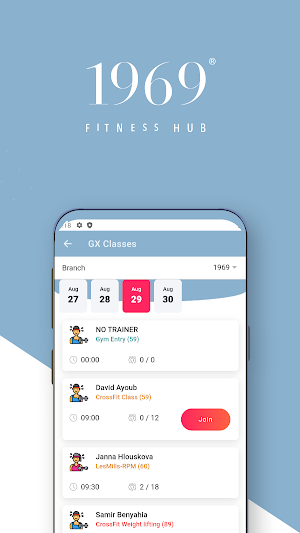 1969 - Fitness Hub Screenshot 2