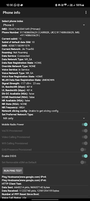 5G Only Mode Screenshot 1