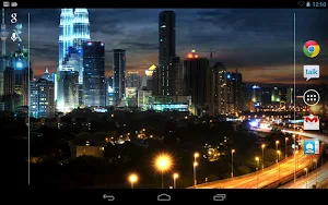 City at Night Live Wallpaper Screenshot 0