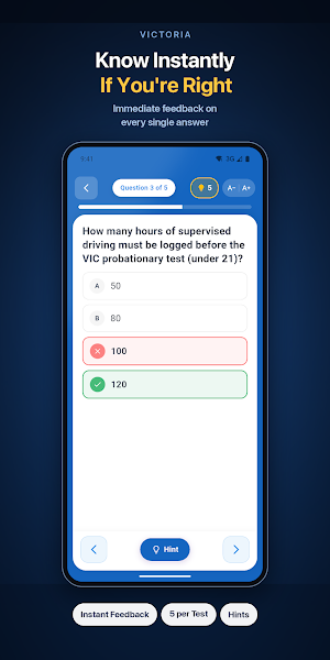 VIC Learner Permit Test Screenshot 2