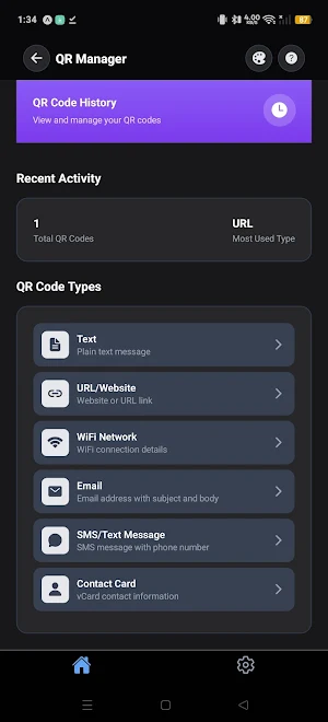 QR Code Manager Pro Screenshot 1