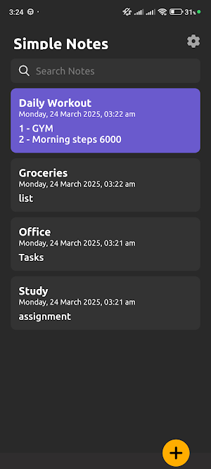 SIMPLE NOTES Screenshot 3