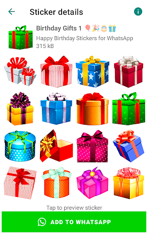 Birthday Stickers for WhatsApp Screenshot 3