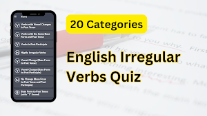 English Irregular Verbs Quiz Screenshot 1