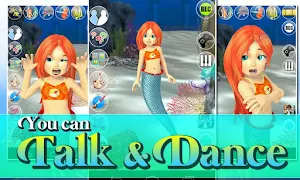 Talking Mermaid Princess NoAds Screenshot 1
