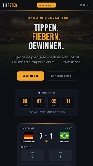 Tippster — WC Predictor 2026 Screenshot 0