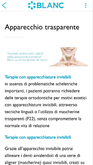 Cliniche Blanc Screenshot 2
