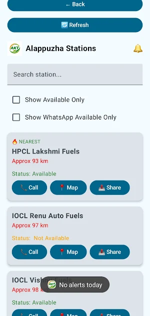 AKT CNG Stations Screenshot 1
