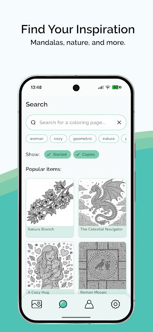 Colorista: Adult Coloring Book Screenshot 1