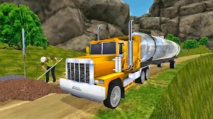 Offroad Oil Tanker Truck Game Screenshot 1