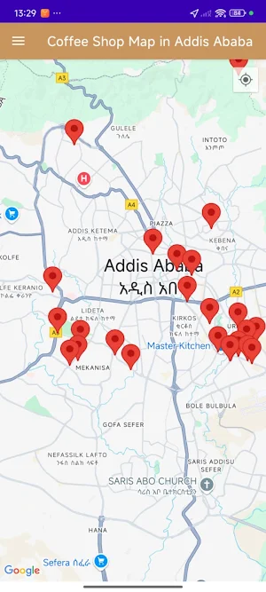 Ethiopian Coffee Finder Screenshot 1