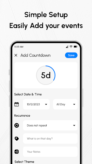 Countdown Time - Event Widget Screenshot 2