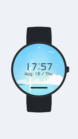 Weather Digital Watch Face Screenshot 1