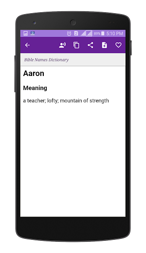 Bible Names Dictionary Screenshot 2