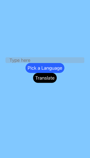 Translator Application Screenshot 1