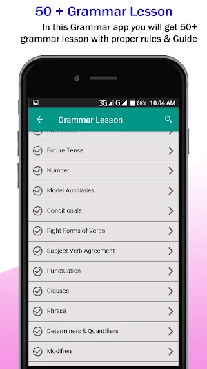English Grammar - Learning Grammar Book Offline Screenshot 1