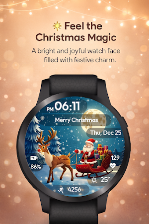 Xmas Magic WatchFace Screenshot 0