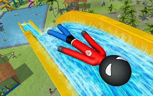 Stickman Water Slide: Theme Park Fun Screenshot 3