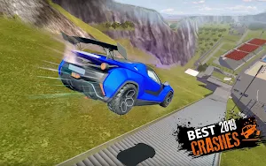 Car Crash Beam  Drive Sim: Death Stairs Jump Down Screenshot 2