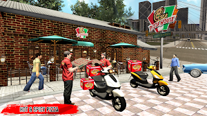 City Pizza Delivery Boy: Moto Free Bike Games Screenshot 3