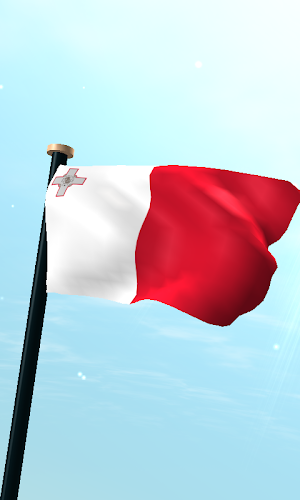 Malta Flag 3D Live Wallpaper Screenshot 0