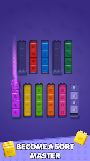 Colorful Sort - Block Puzzle Screenshot 1