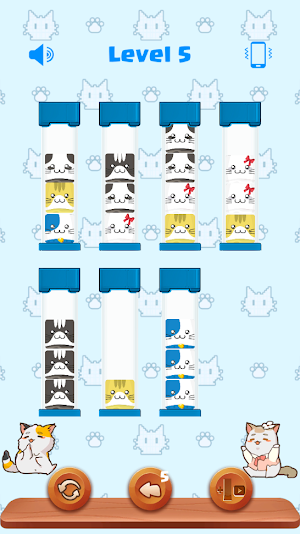 Sort The Cats - Sort Puzzle Screenshot 2