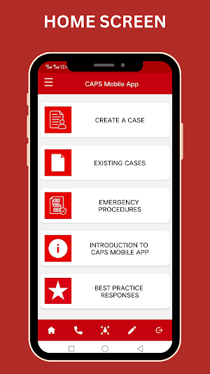 CAPS Mobile App Screenshot 1