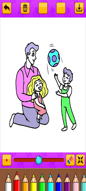 Coloring Father And Mother Screenshot 3