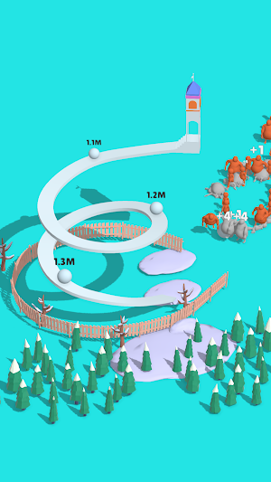 Snow Roll Defense Screenshot 1