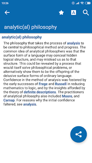 Oxford Dictionary of Philosophy Screenshot 0