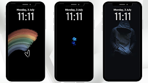 Black Wallpaper Phone Screenshot 1
