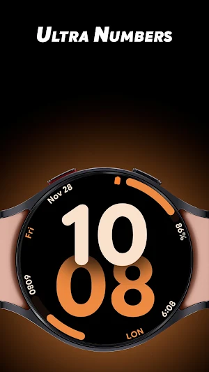 Ultra Numbers - Watch face Screenshot 0