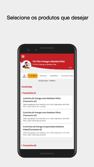 Tô Frito Frango e Batata Frita Screenshot 1