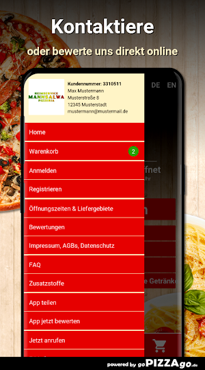 Pizzeria Mannsalwa Mörlenbach Screenshot 2