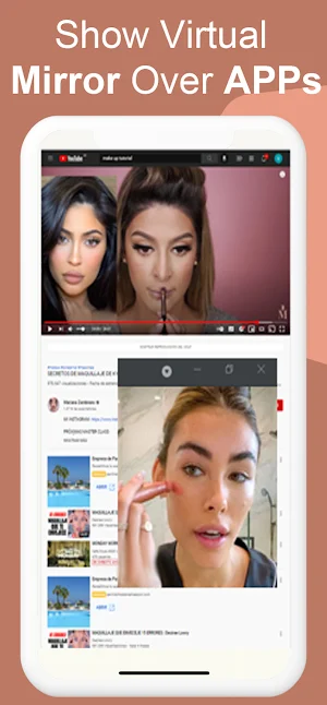 Floating virtual mirror popup Screenshot 1