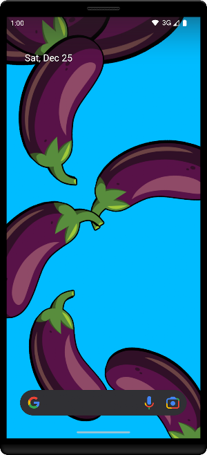Eggplant Live Wallpaper Screenshot 3