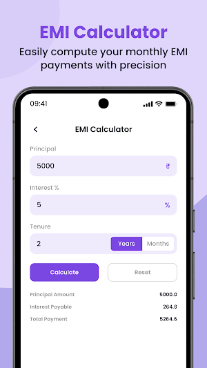 Aadhar Pe EMI Loan Calculator Screenshot 1