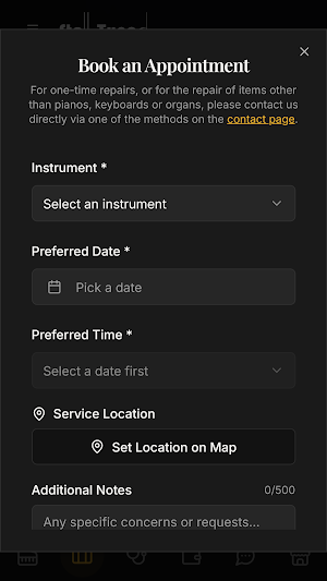Stay Tuned Piano Services Screenshot 2