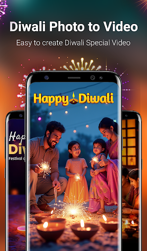 Happy Diwali Video Maker Screenshot 0