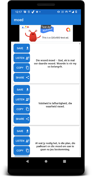Inspirational Quotes Afrikaans Screenshot 3