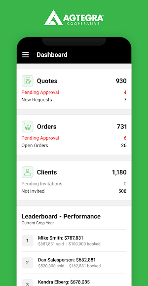 Agtegra Sales Hub Screenshot 0