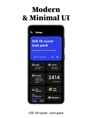iOS 18 round - icon pack Screenshot 3