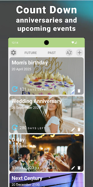 Anniversary Date Countdown Screenshot 0