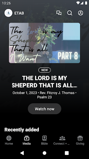 Evangelistic Tabernacle Screenshot 1