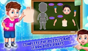 Kids Learning Human Bodyparts Game Screenshot 2