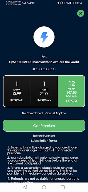 Nado Vpn Unlimited Proxy Screenshot 2