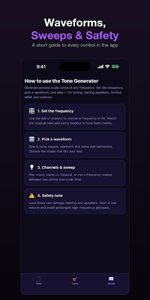 Tone Generator: Sine Wave Screenshot 2