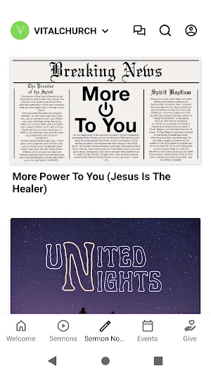VITAL|CHURCH Screenshot 2